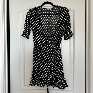 Black and white polka dot dress. Size M.